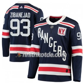 New York Rangers Trikot Mika Zibanejad 93 2018 Winter Classic Adidas Marineblau Authentic - Herren
